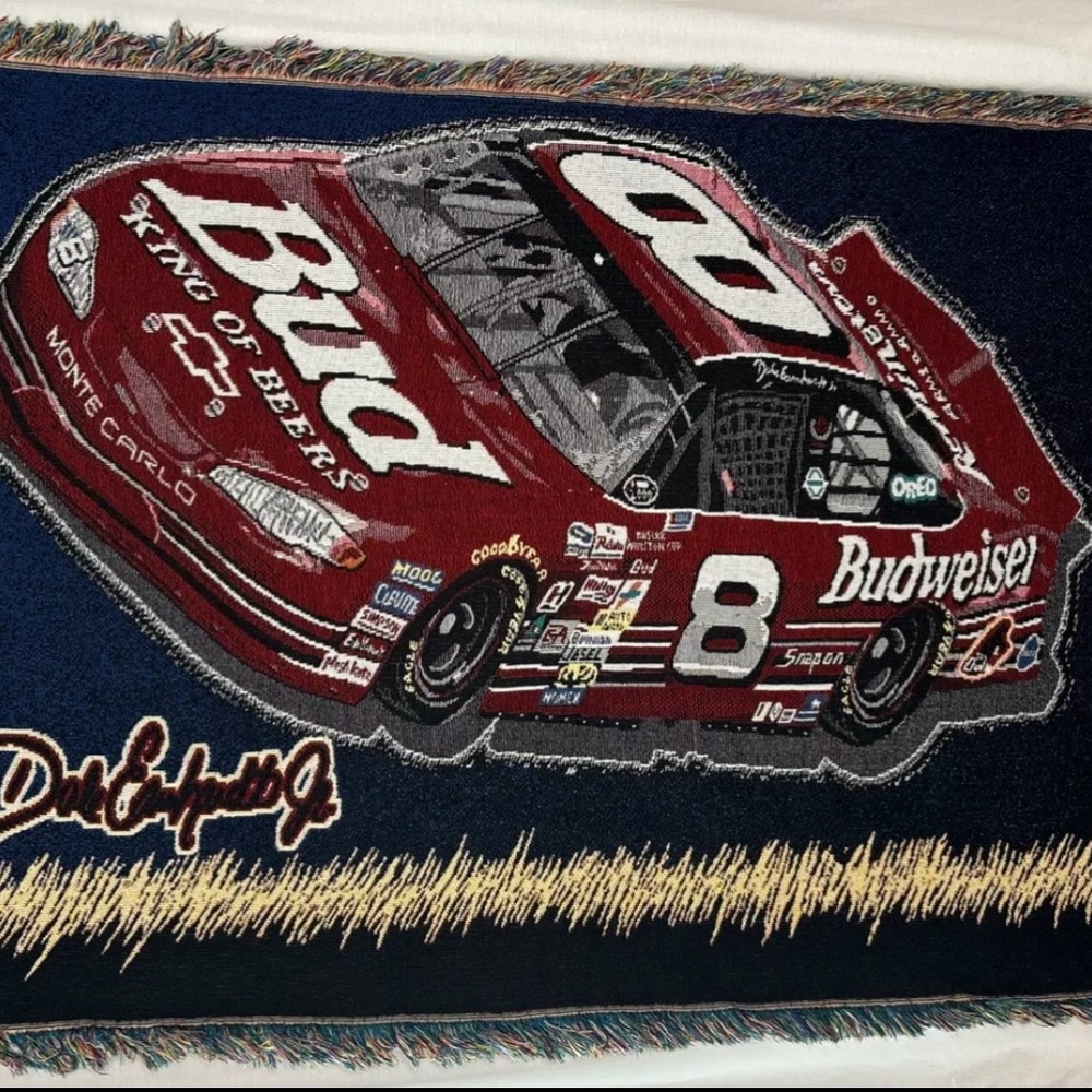 Dale Earnhardt Jr Tapestry NASCAR Throw Blanket